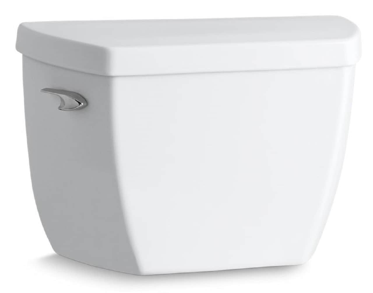 Tanque de inodoro de una sola descarga con capacidad de 1.6 GPF en color blanco de línea alta KOHLER 4645-0.