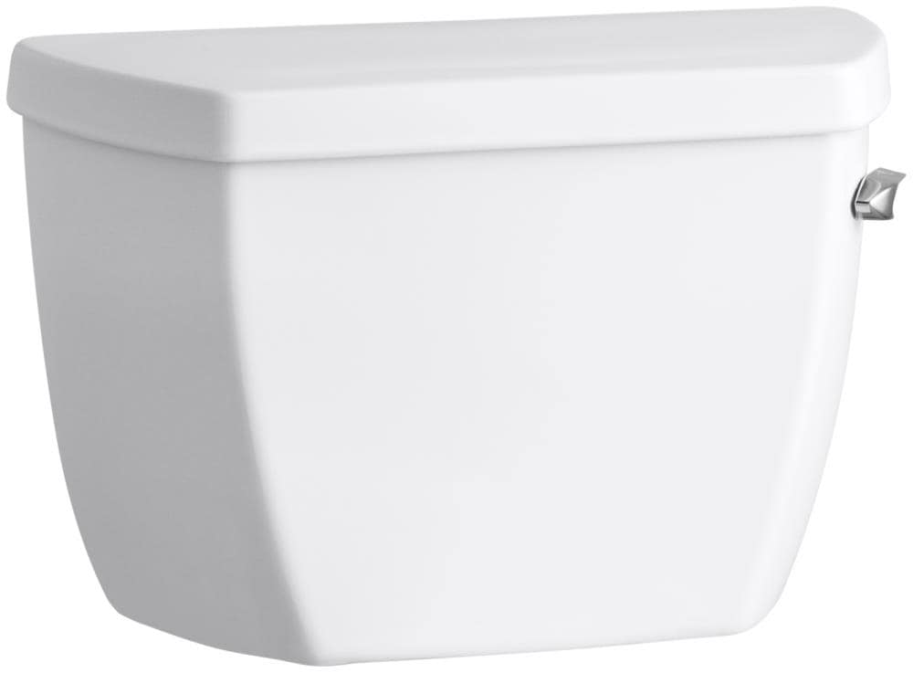 Tanque de inodoro de descarga única de 1.6 GPF en blanco Highline de KOHLER 4645-RA-0