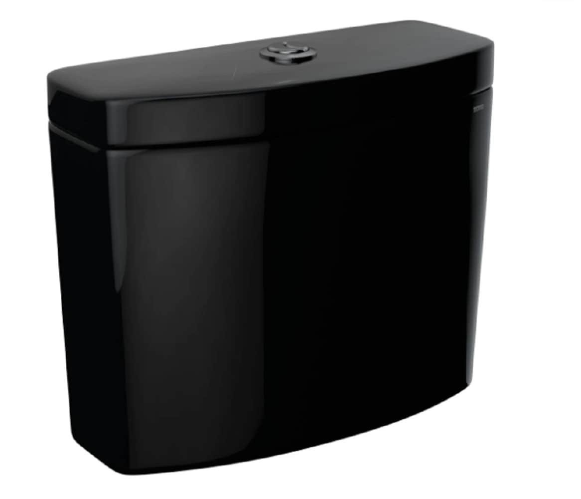 Taza de baño de alto rendimiento con doble descarga de 1.28 GPF en color ébano de TOTO Aquia