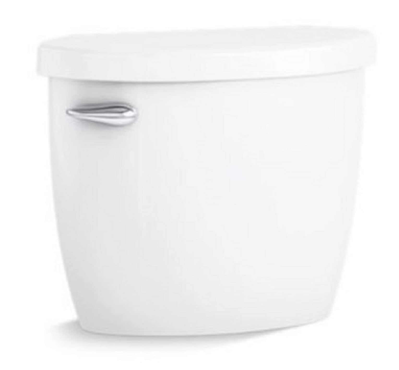 Tanque de baño de alta eficiencia con descarga única de 1.28 galones por descarga, color blanco brillante