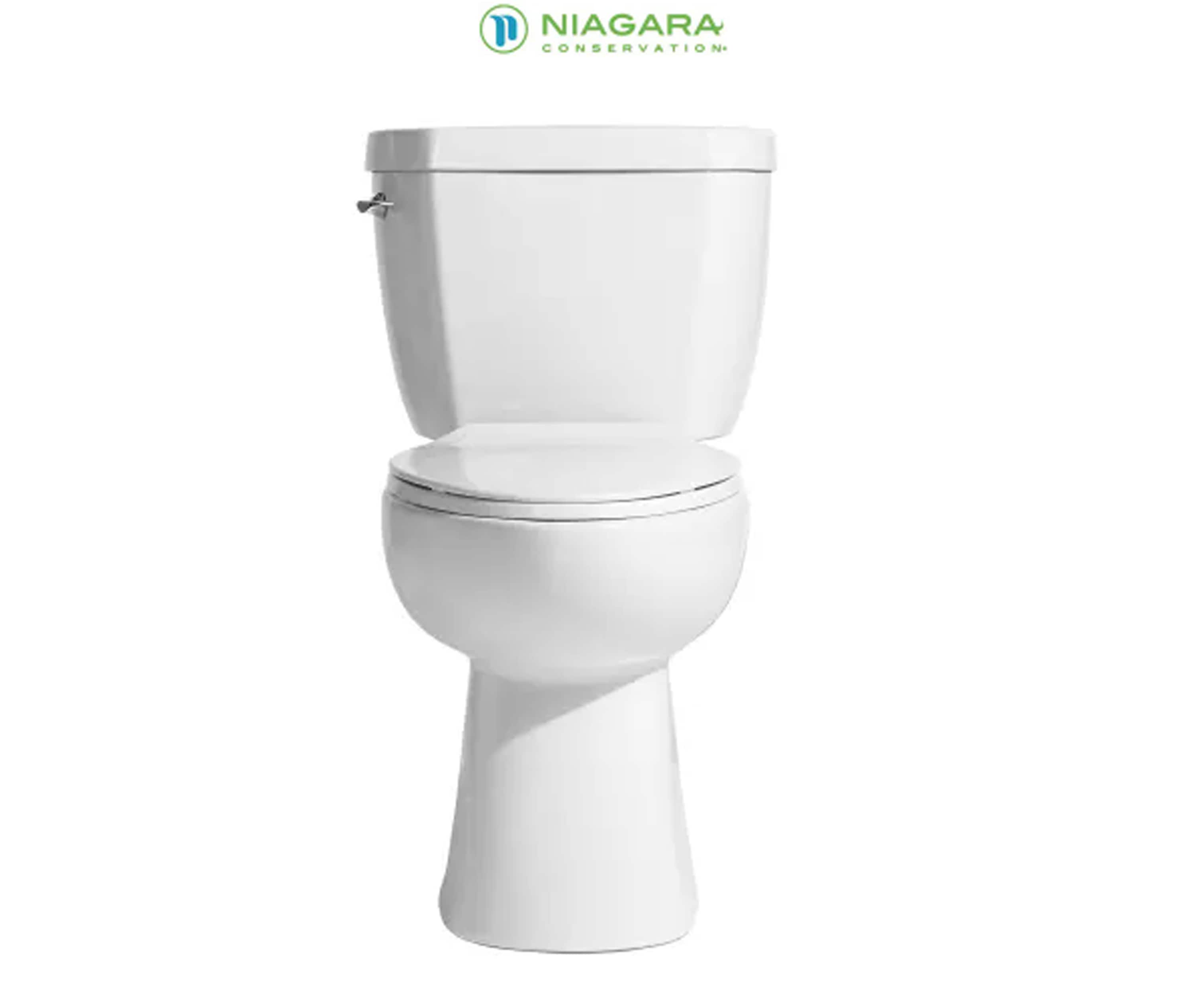 Taza de baño de alta eficiencia Niagara The Original blanco 0.8 GPF con descarga única N7714TFH