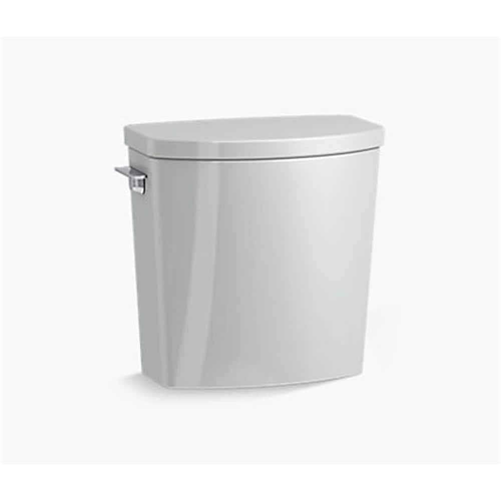Tanque de inodoro de alta eficiencia de descarga única en gris hielo de Irvine de KOHLER 1.28 GPF - Modelo K-20205-95