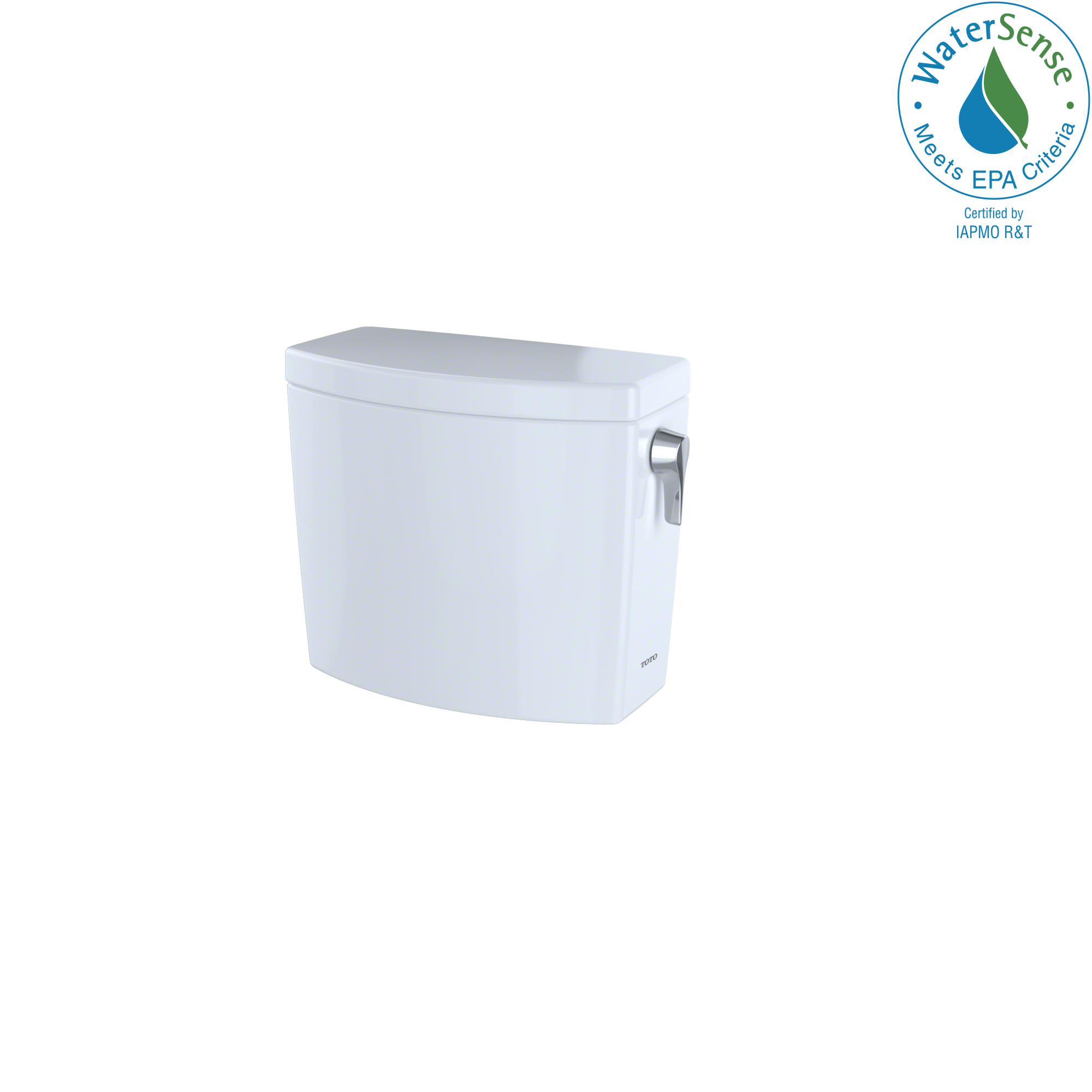 Tanque de inodoro de alta eficiencia TOTO Drake II en color blanco algodón con descarga única ST453UR-01.