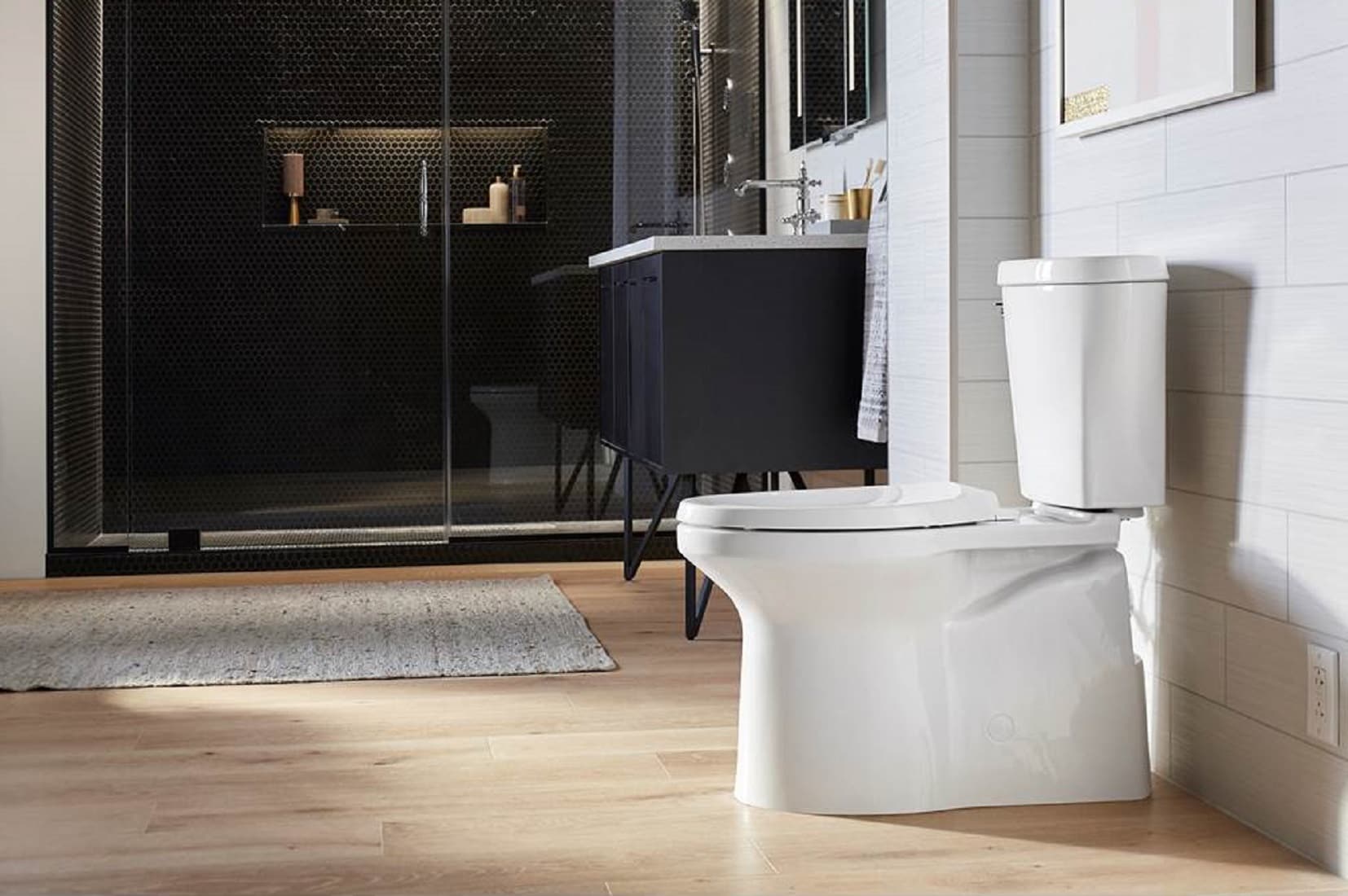 Tanque de baño con descarga única de 1.28 galones por descarga en color blanco KOHLER 20203-0