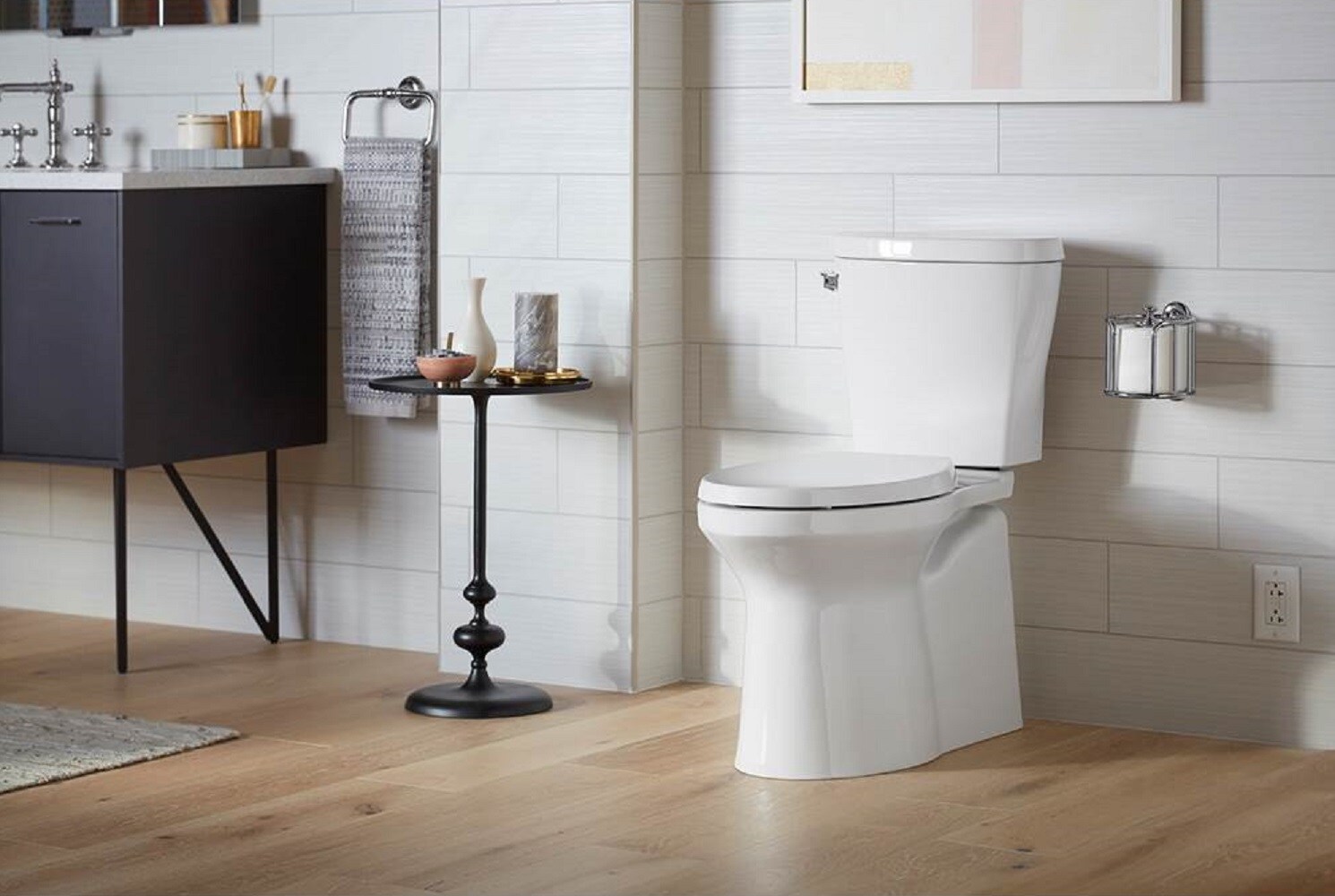 Tanque de baño con descarga única de 1.28 galones por descarga en color blanco KOHLER 20203-0