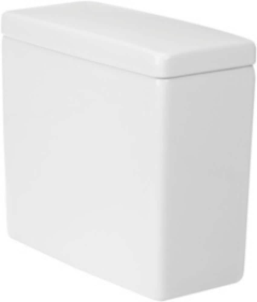 Tanque de inodoro de doble descarga de alta eficiencia Duravit Starck 3 Blanco 1.6 GPF 0920400004