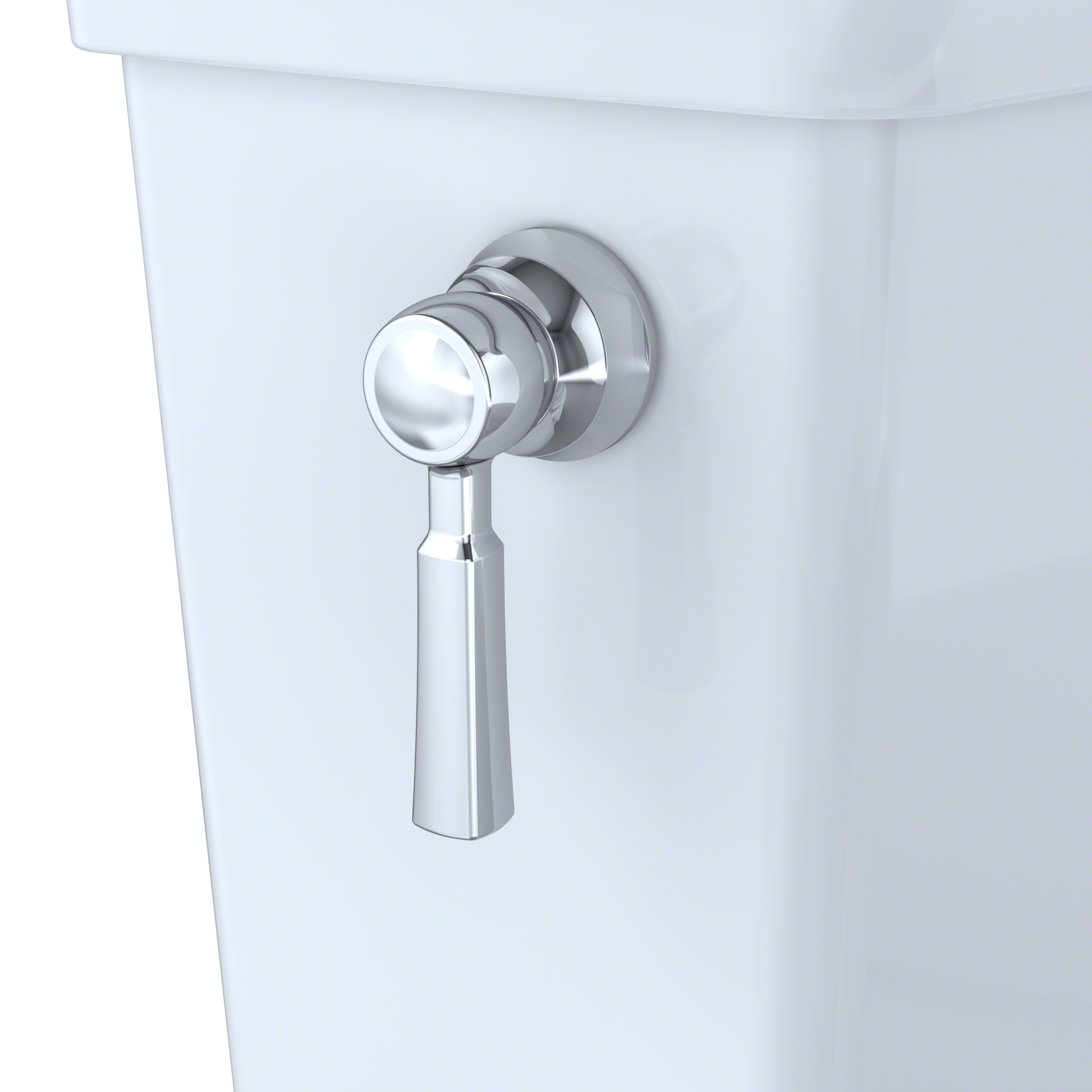 Taza de baño de alta eficiencia de un solo descarga TOTO Promenade Blanco Algodón 1.28 -GPF Tanque de inodoro ST403E-01.