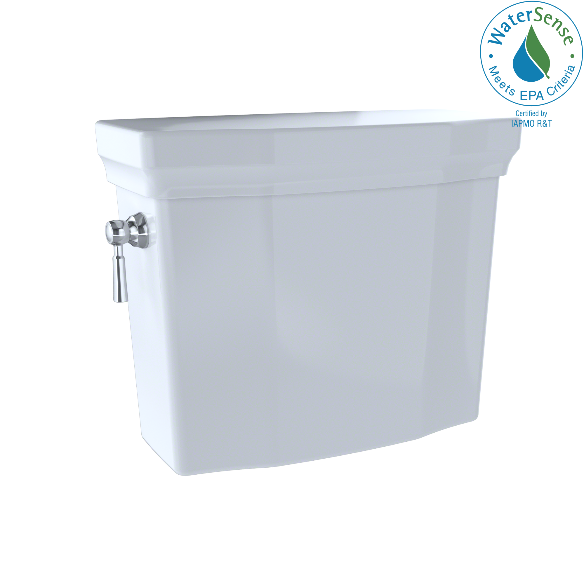 Taza de baño de alta eficiencia de un solo descarga TOTO Promenade Blanco Algodón 1.28 -GPF Tanque de inodoro ST403E-01.