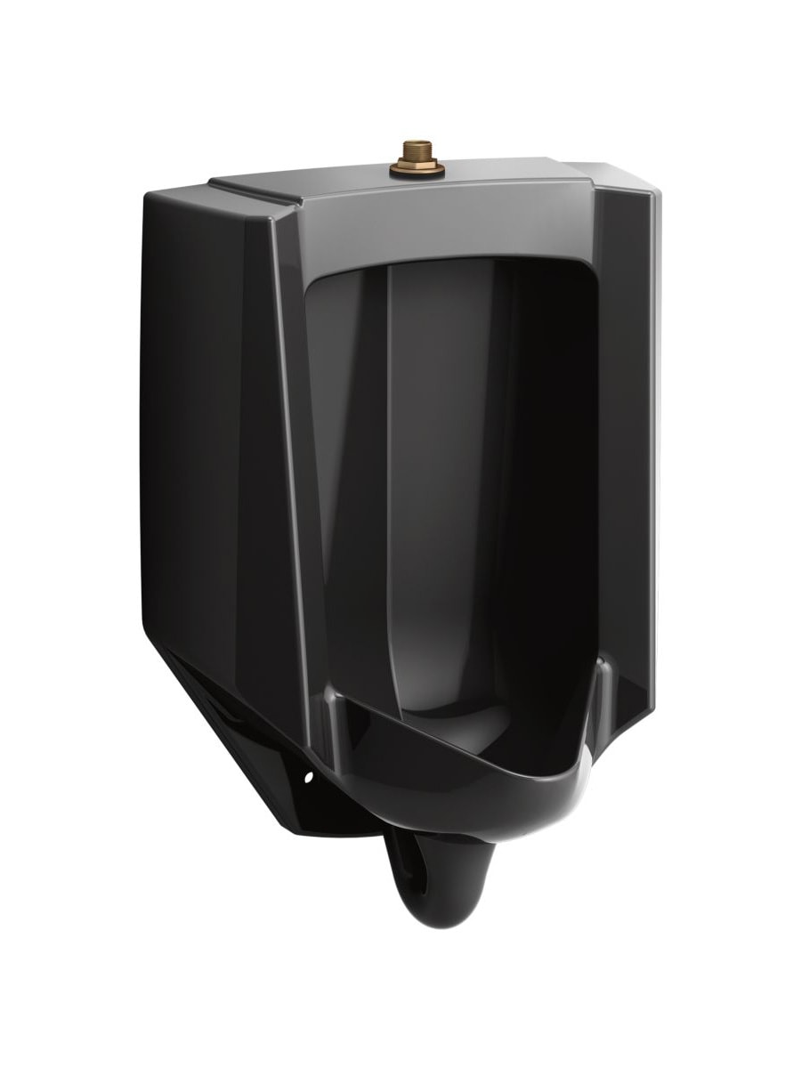 Urinal de pared color negro con tecnología WaterSense de 1.0 GPF (3.79 LPF) (35.88 cm x 68.26 cm) 4991-ET-7 de KOHLER