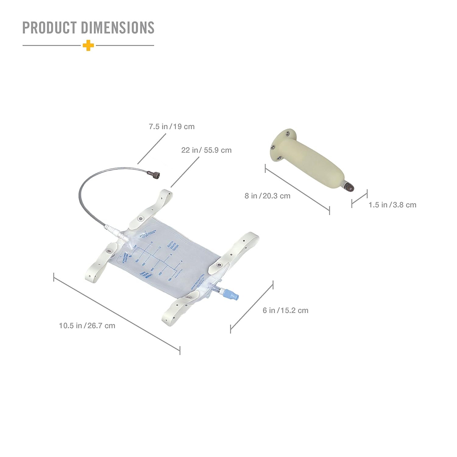 Urinario Portátil Sin Agua en Color Marfil de 0.5 GPF (1.89 LPF) (3 x 0.5 pulgadas) 541-7752-0000