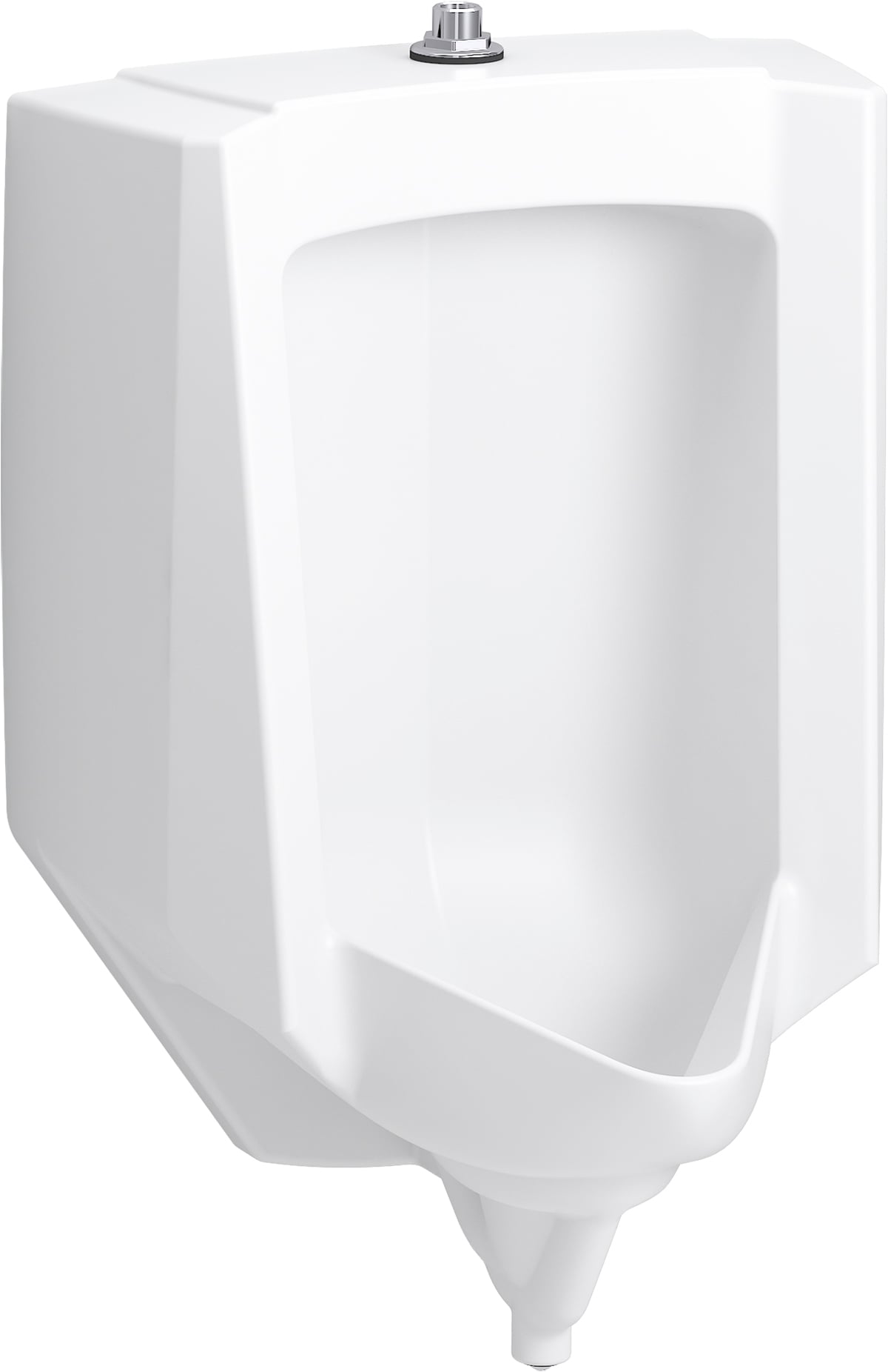 Mingitorio de Pared Blanco WaterSense de KOHLER 0.5 1.0 GPF (1.89 3.79 LPF) (18.5 in x 27 in) K-25048-ET-0