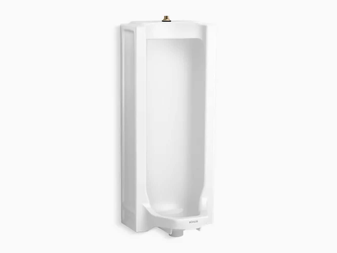 Orinal de piso blanco WaterSense de KOHLER de 0.5 galones por descarga (1.89 litros por descarga) (18.3125 pulg. x 43 pulg.) K-25039-T-0