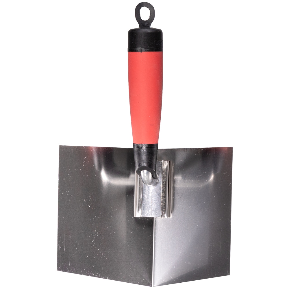 Llana de esquina interior de acero inoxidable de 4 pulgadas x 5 pulgadas WAL-BOARD TOOLS 23DW-L
