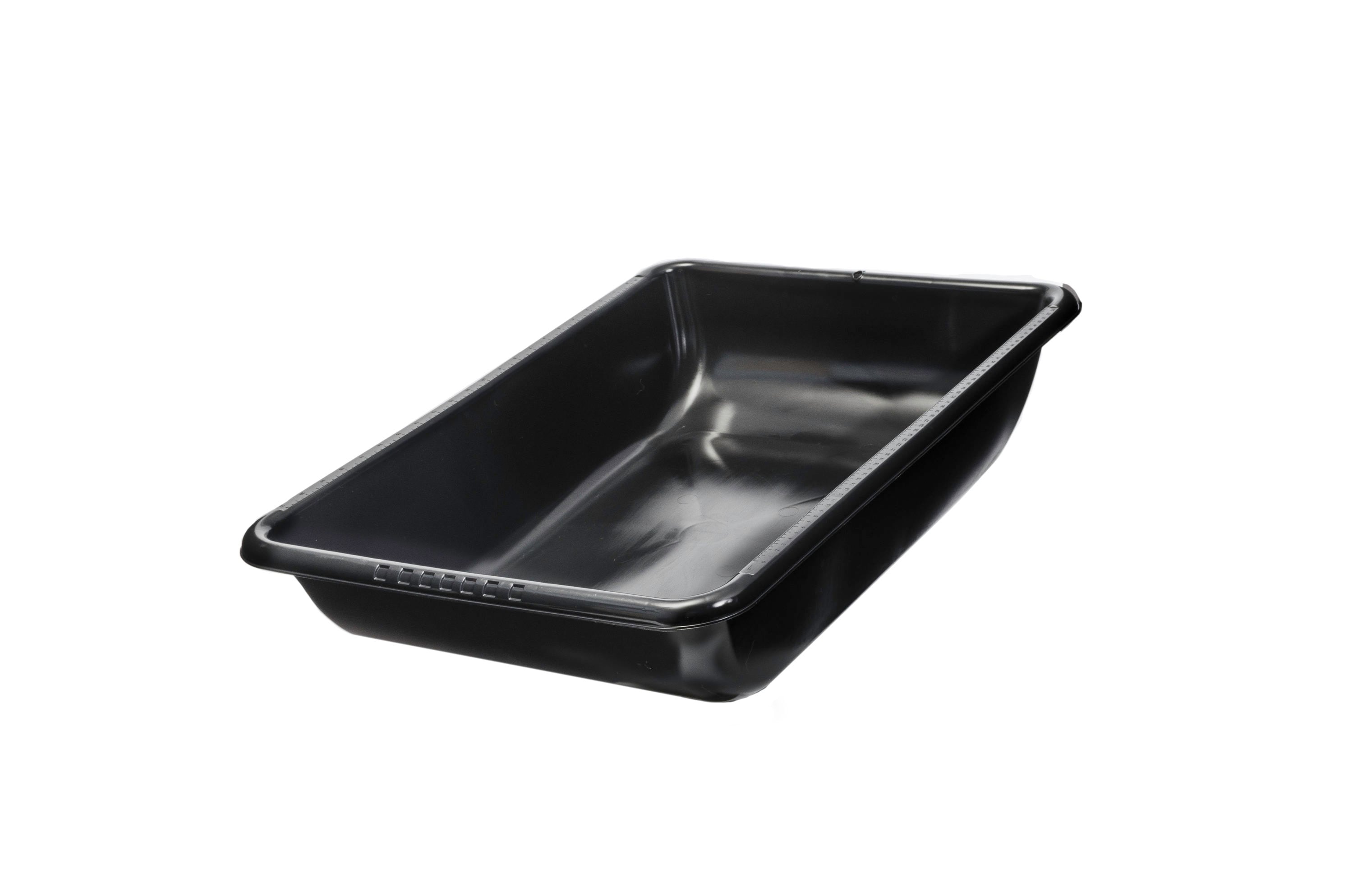 Bañera de mezclado pequeña de Creative Plastic Concepts 24 pulgadas de largo x 21 pulgadas de ancho x 6 pulgadas de profundidad y Bandeja de plástico para pasta para yeso de 206123