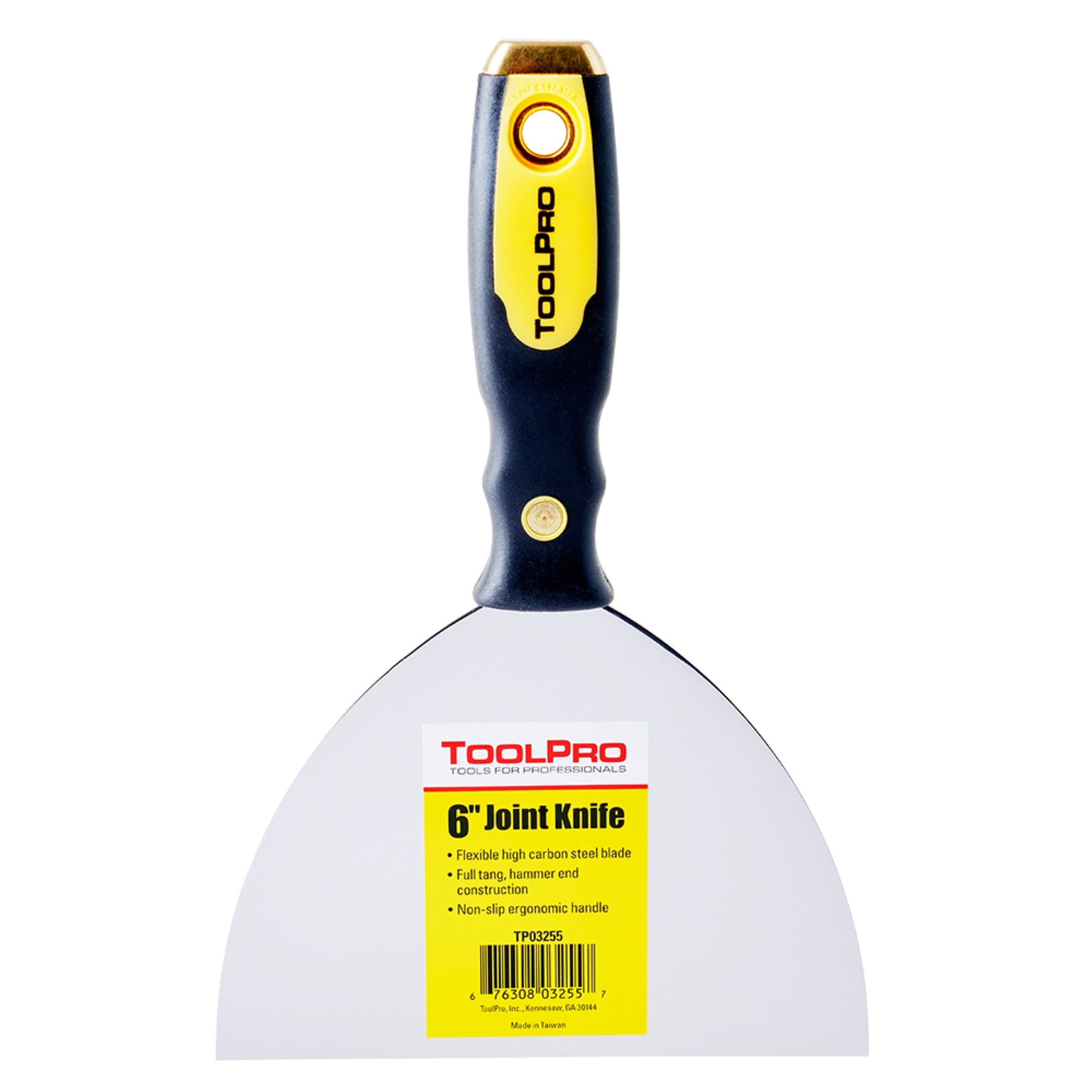 Espátula para juntas de acero de 6 pulgadas x 6 pulgadas TP03255 de ToolPro