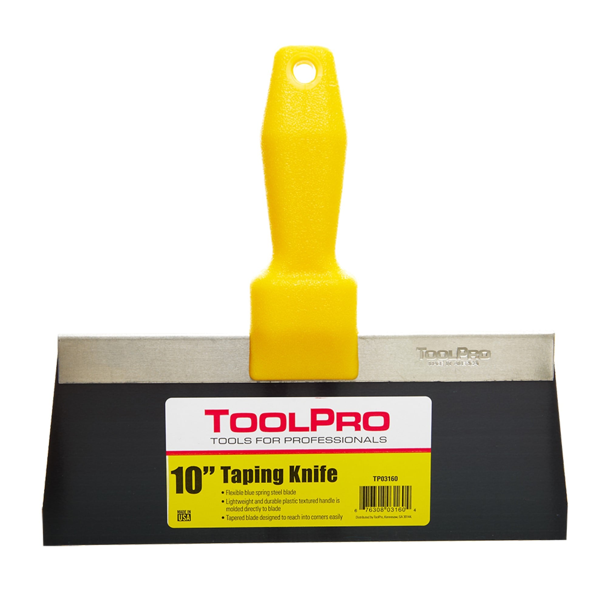 Espátula para colocar cinta de acero azul de 10 pulgadas de ToolPro