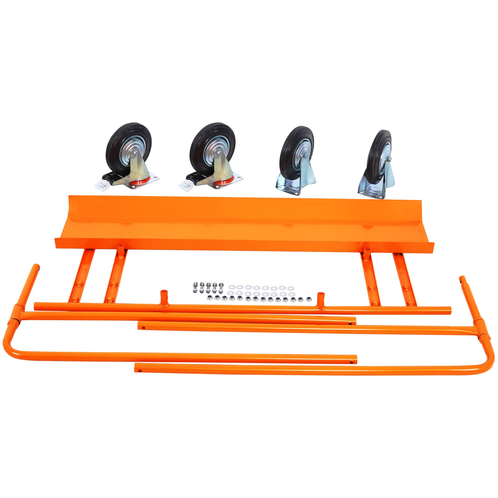 Carretilla para panel de yeso de AHIOU HOME de 47 pulgadas de largo x 23 pulgadas de ancho de acero con capacidad de carga de 1800 lb - Transportador de paneles de yeso de acero ZAAHG-40329