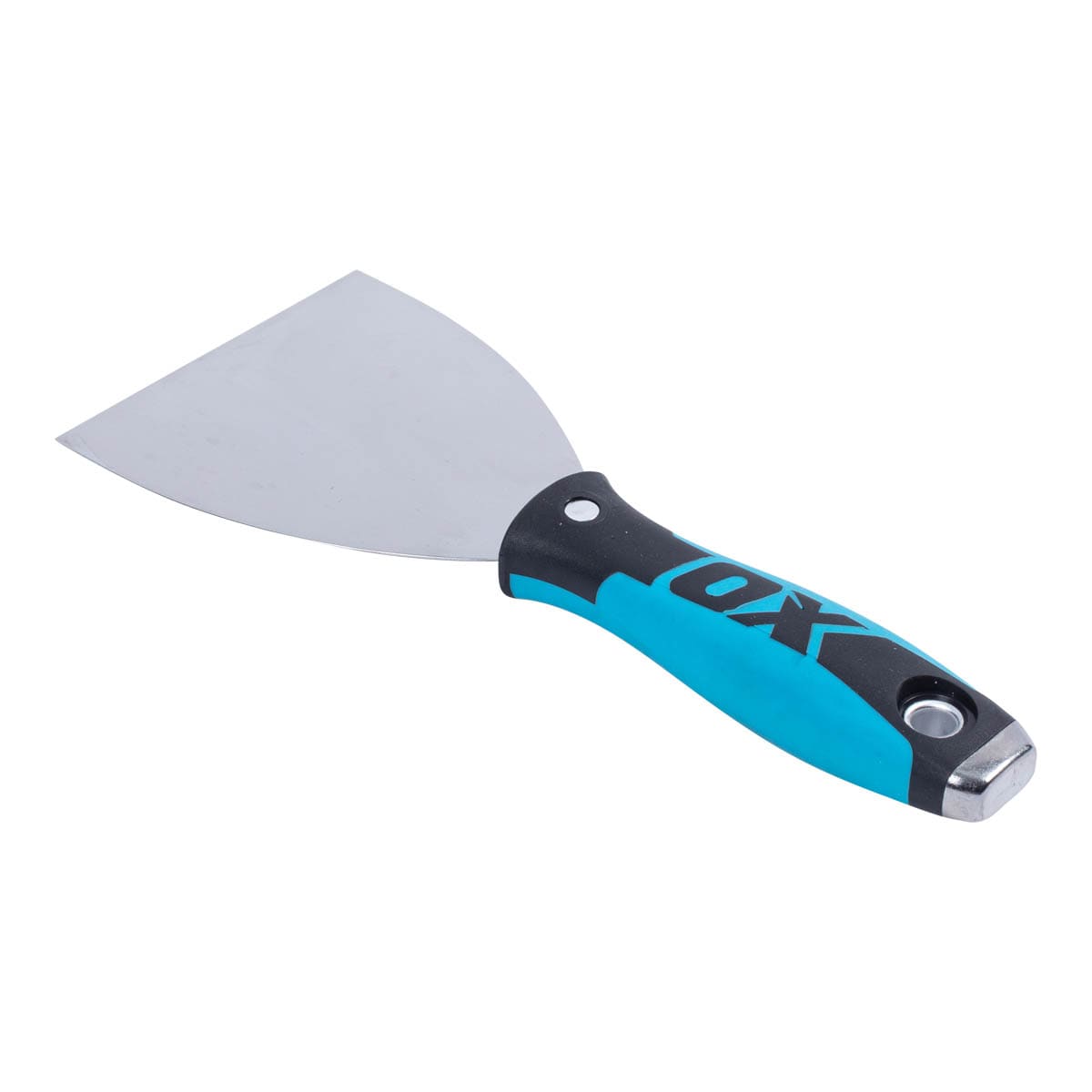 Espátula para juntas de acero inoxidable OX Pro de 4 pulgadas x 4 pulgadas OX-P013210