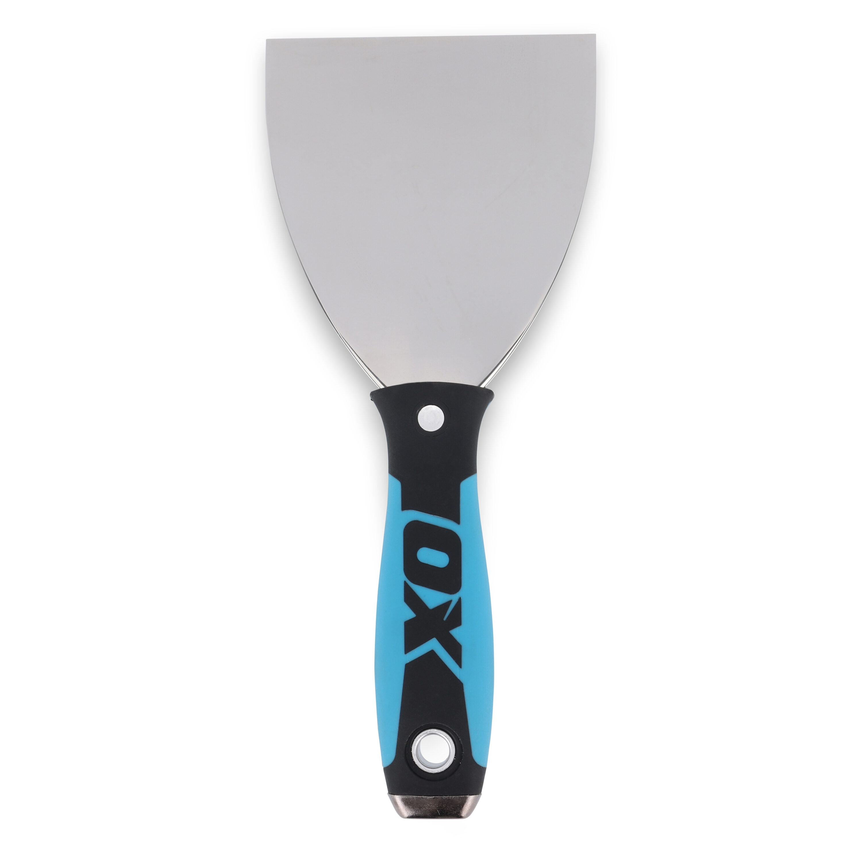 Espátula para juntas de acero inoxidable OX Pro de 4 pulgadas x 4 pulgadas OX-P013210