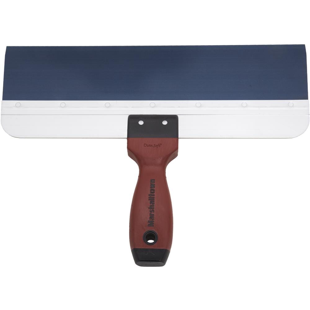 Espátula de yesero de acero azul Marshalltown DuraSoft I de 3 pulgadas x 14 pulgadas 3514D