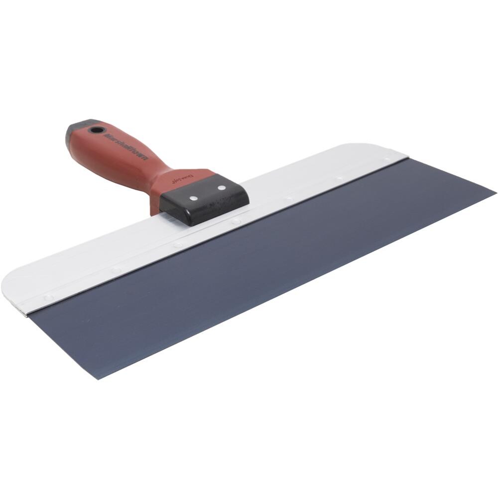 Espátula de yesero de acero azul Marshalltown DuraSoft I de 3 pulgadas x 14 pulgadas 3514D