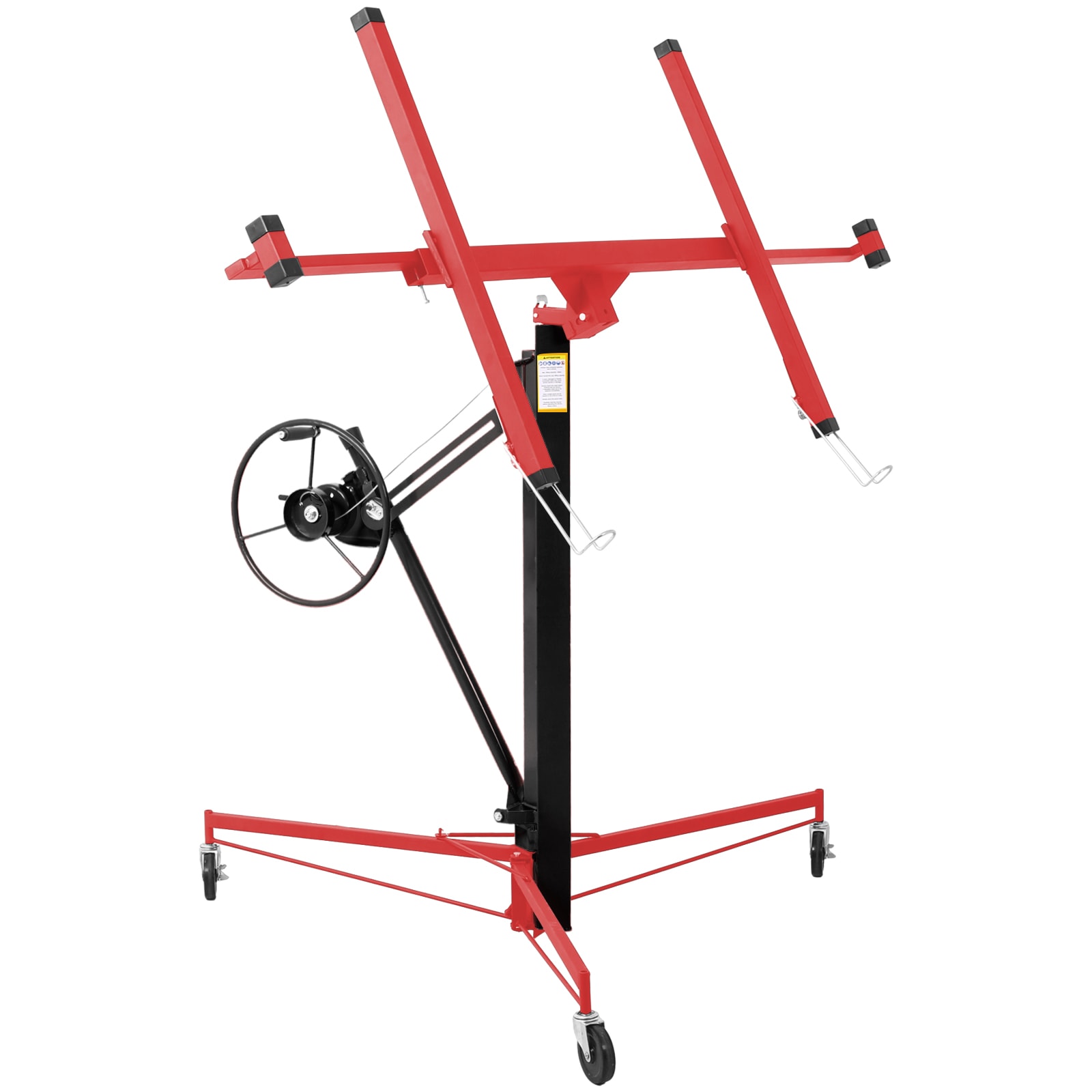 Montacargas de yeso de 11 pies de altura con capacidad de carga de 150 libras de acero - Modelo ZX-D0102HI68MW