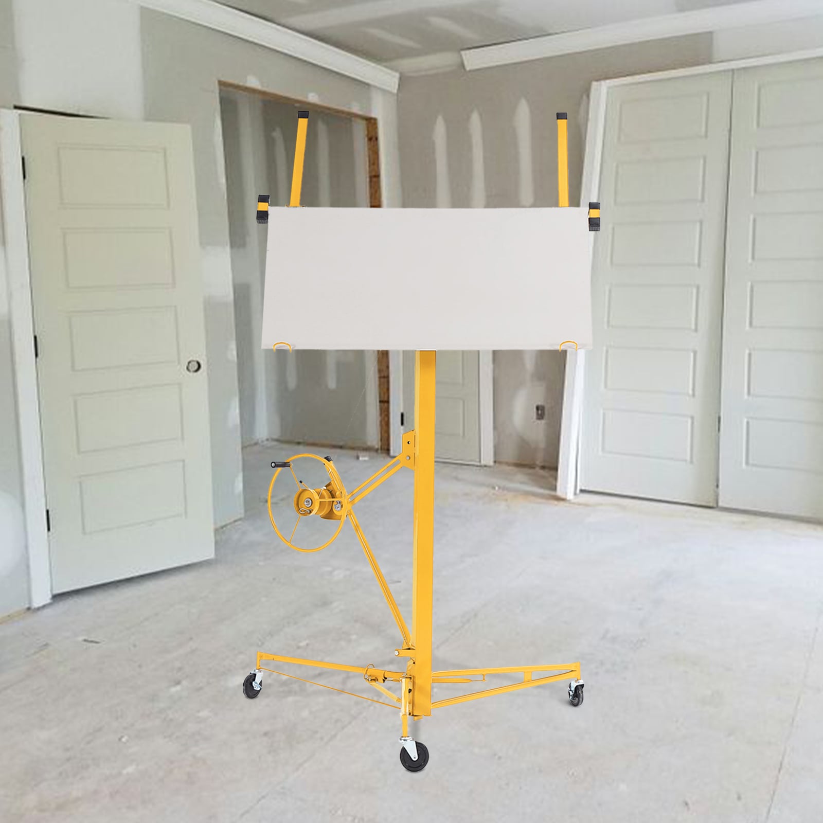 Malacate de yeso amarillo de 11 pies Maocao Hoom con capacidad de carga de 150 libras BH-7FYIJ