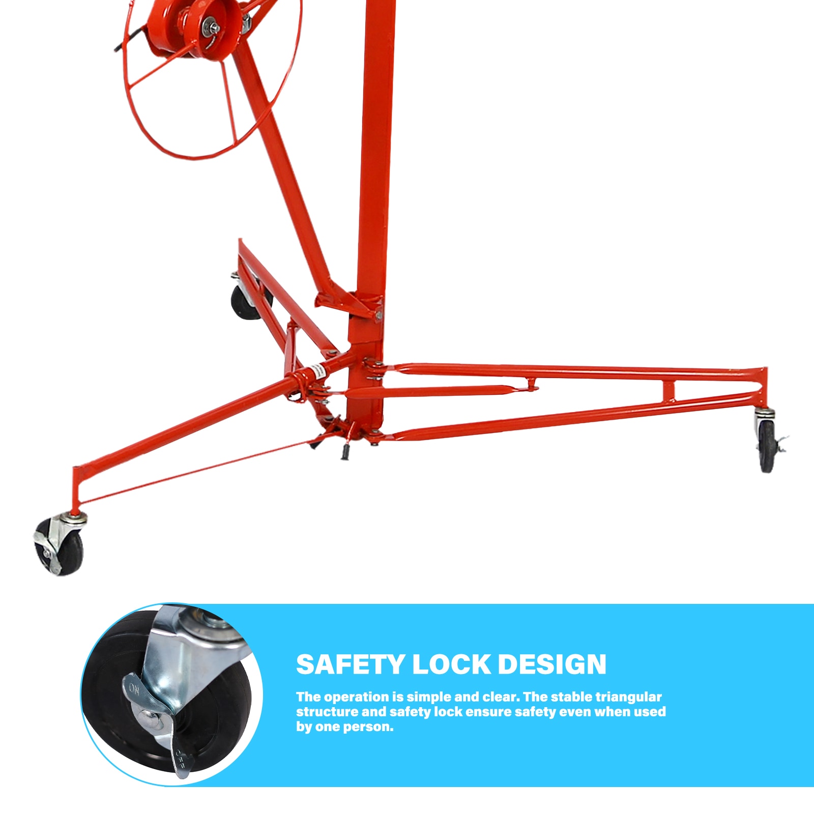 Elevador de Tablaroca de 13 pies Maocao Hoom con Capacidad de Carga de 150 libras BH577210