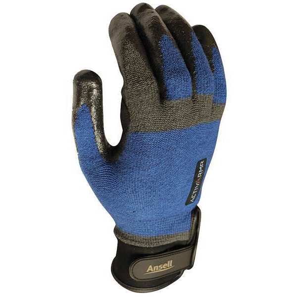 Guantes recubiertos resistentes a cortes de Ansell, Nivel de corte A4, calibre 13, azules, (11) - 97-003.