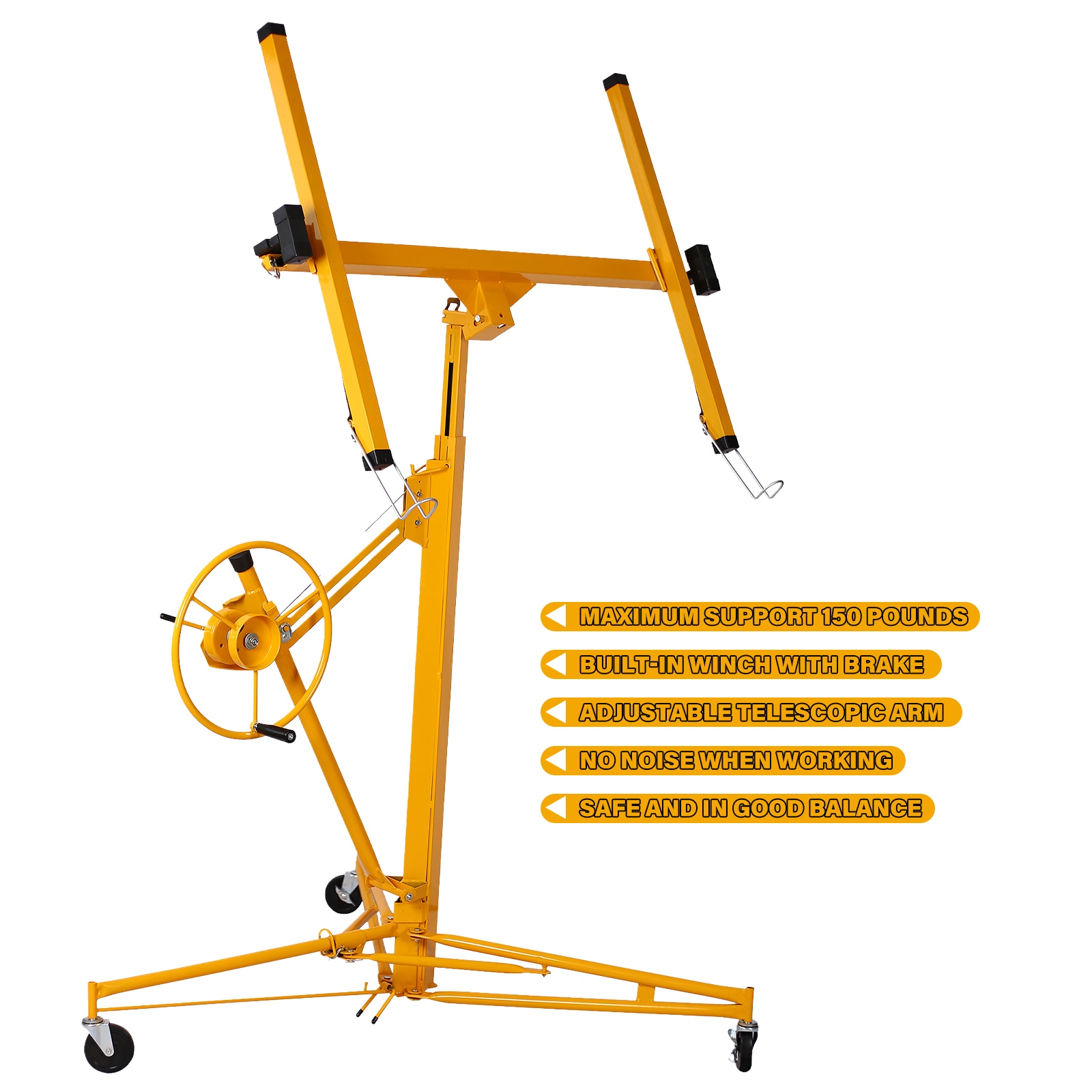 Malacate de Yeso de 16 pies Maocao Hoom 16-ft con Capacidad de Carga de 150 lbs de Acero BH538730