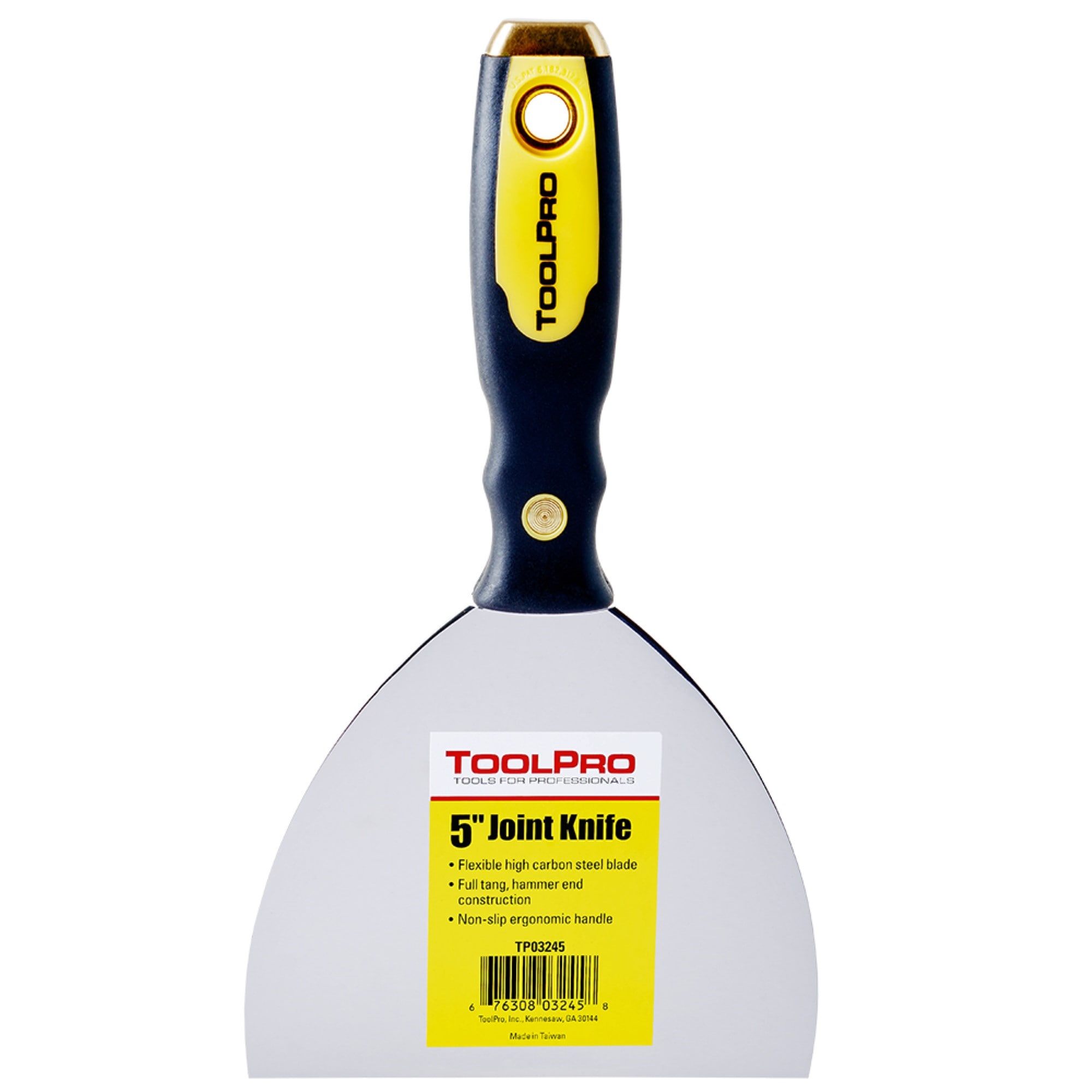 Espátula para juntas de acero de 5 pulgadas x 5 pulgadas TP03245 de ToolPro