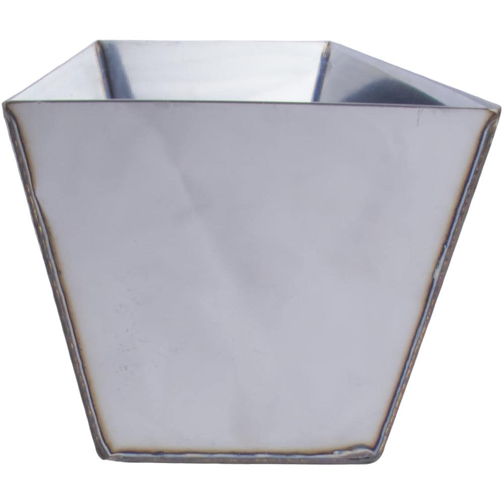 Charola de lodo de yeso de acero inoxidable Marshalltown Heli-Arc de 12 pulgadas L x 4 pulgadas W x 3.375 pulgadas D 6395-L
