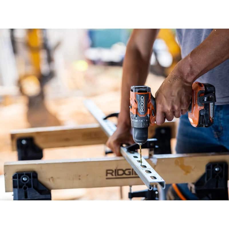 RIDGID Taladro/destornillador inalámbrico sin escobillas SubCompact de 1/2 pulg. de 18V (sólo herramienta) - R87012B