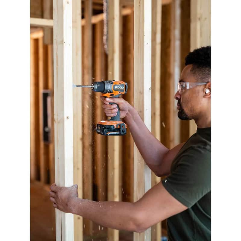RIDGID Taladro/destornillador inalámbrico sin escobillas SubCompact de 1/2 pulg. de 18V (sólo herramienta) - R87012B