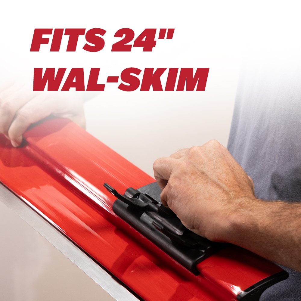 Soporte ProSkim de WAL-BOARD TOOLS para cuchilla de plástico de enyesado de 5.25 pulg. x 9.25 pulg.  SKIMBRKTW-L