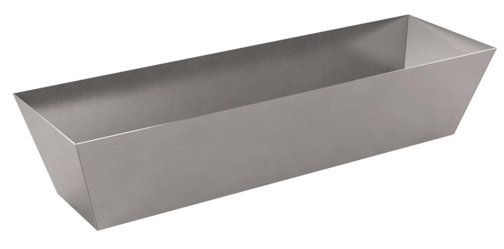 Charola para mezcla de yeso para tablaroca de metal Bon Tool de 14 pulgadas de largo x 3.75 pulgadas de ancho x 4.375 pulgadas de profundidad