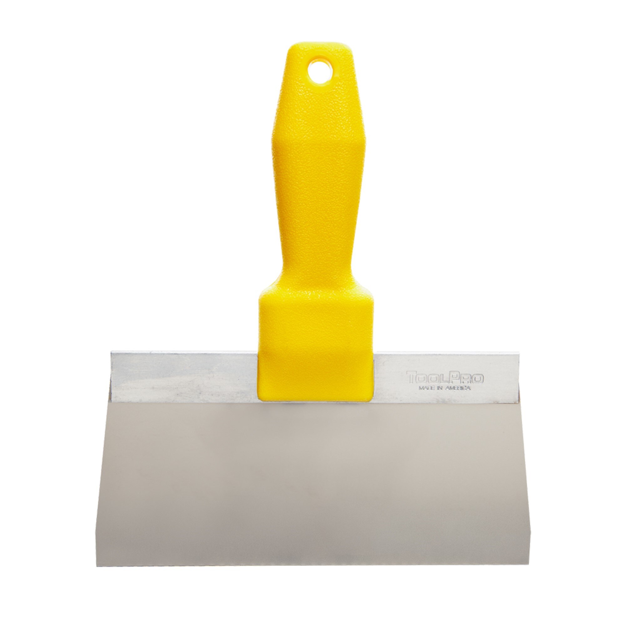 Espátula para yeso de acero inoxidable de 8 pulgadas x 9.25 pulgadas de ToolPro