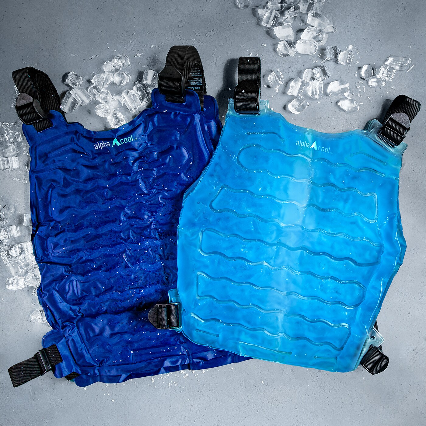 Chaleco enfriador de poliéster azul para adultos unisex AlphaCool