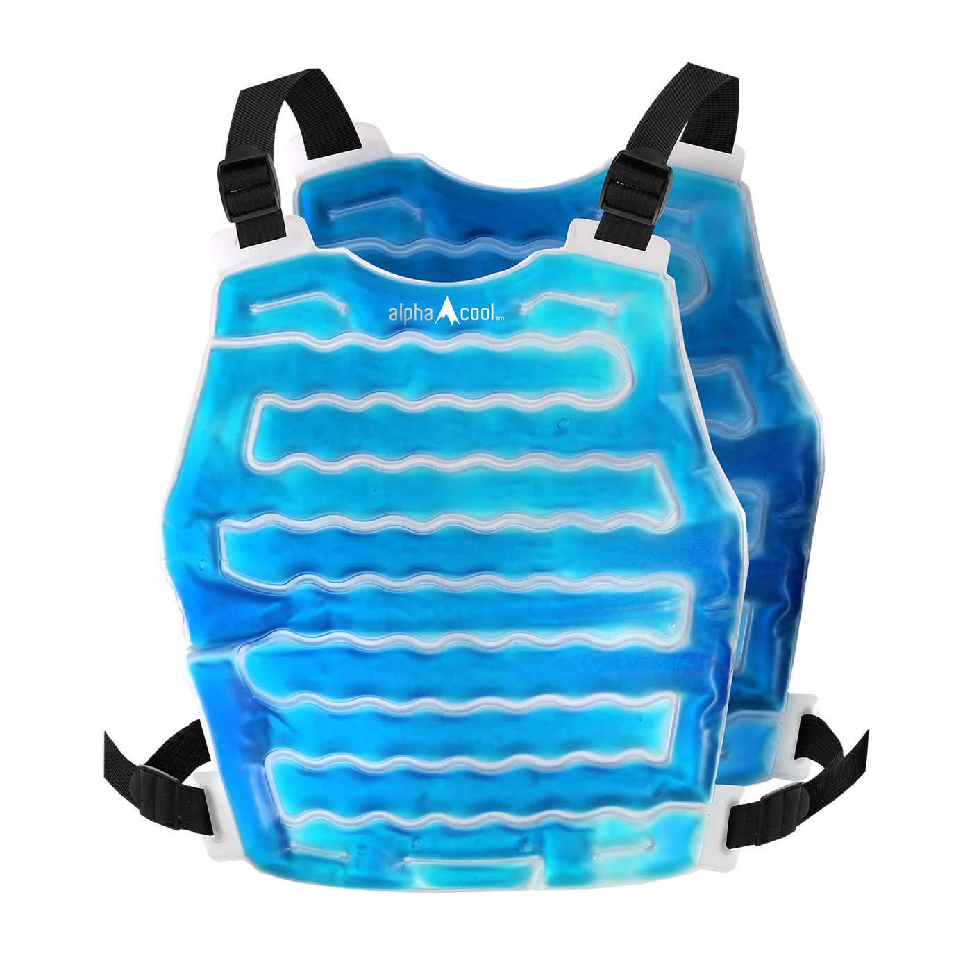 Chaleco enfriador de poliéster azul para adultos unisex AlphaCool