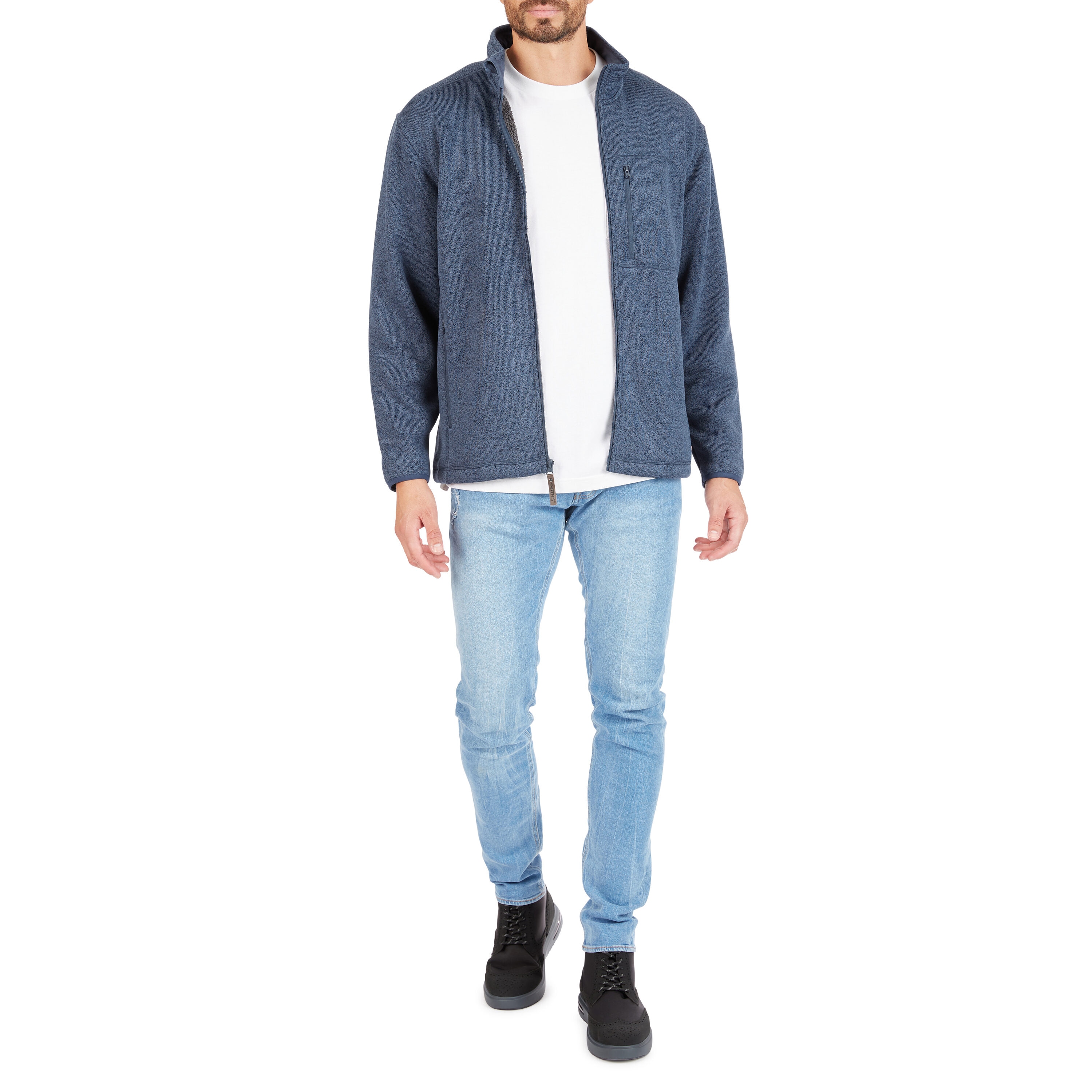 Abrigo de polar aislado de poliéster en azul pizarra para hombre de Smith's Workwear (Grande)