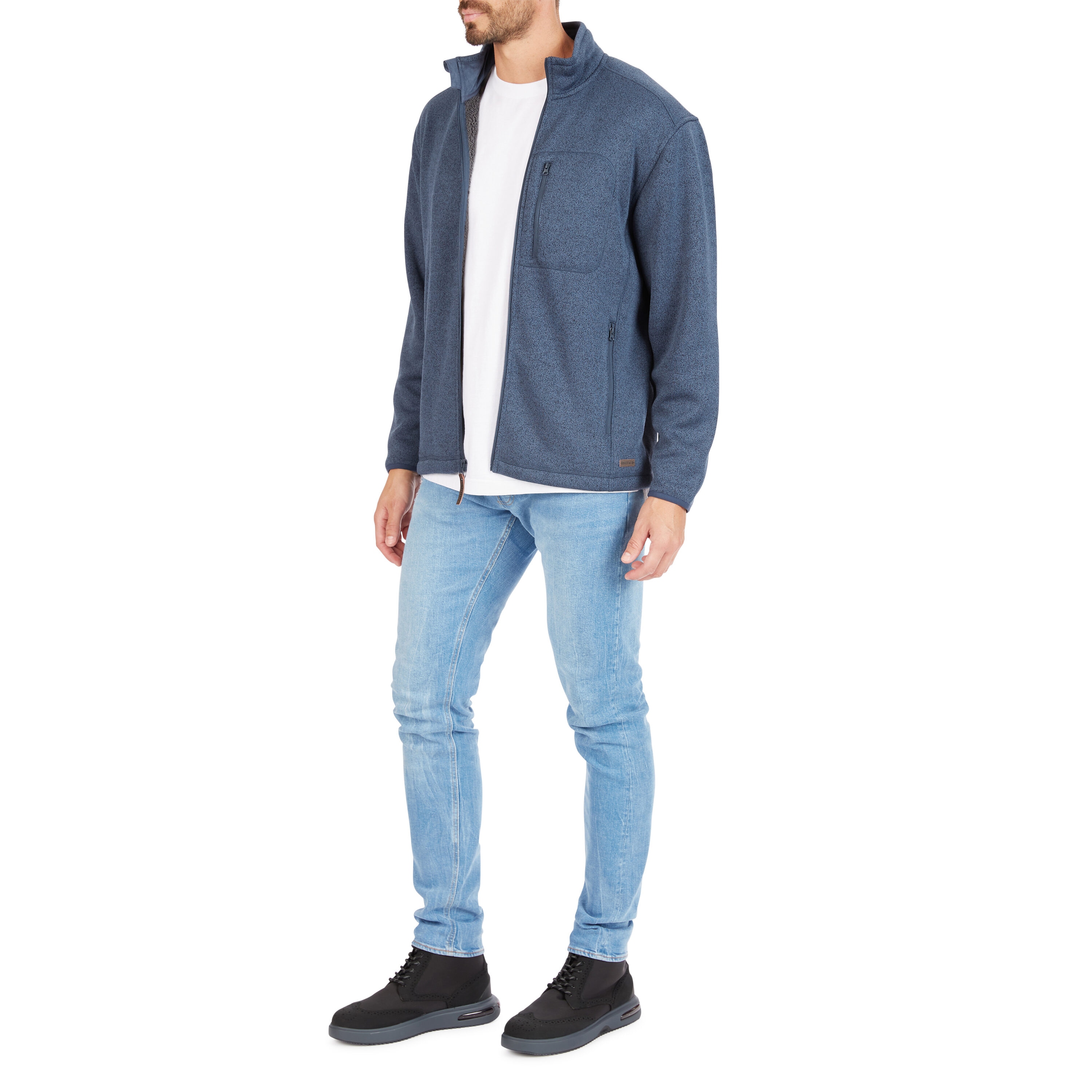 Abrigo de polar aislado de poliéster en azul pizarra para hombre de Smith's Workwear (Grande)