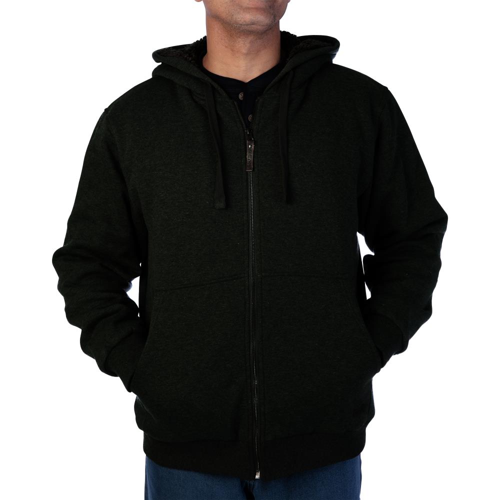 Chamarra con capucha de trabajo de peso mediano para hombre en negro de Smith's Workwear (Mediana)