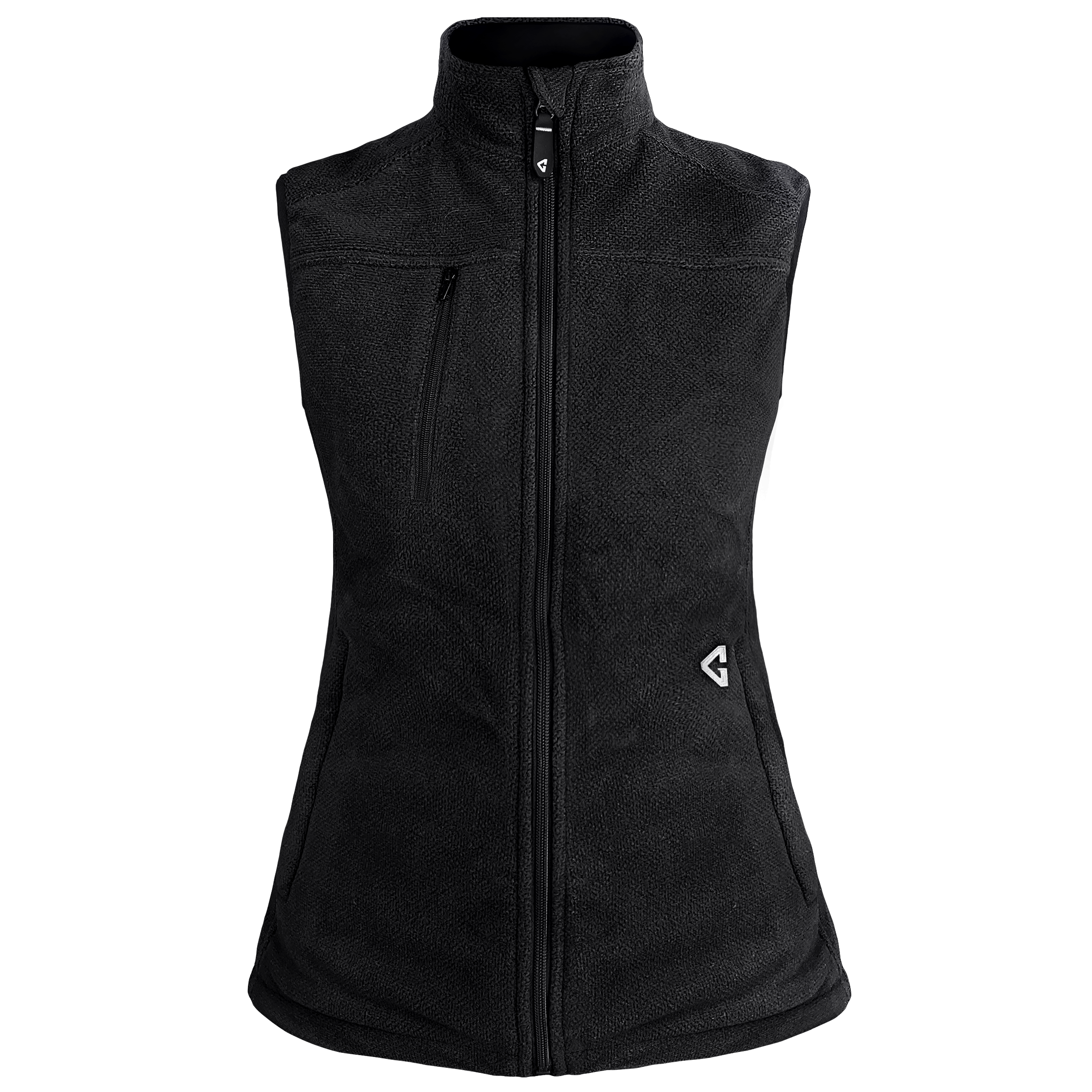 Chaleco térmico de poliéster negro para mujer Gerbing talla X-chica