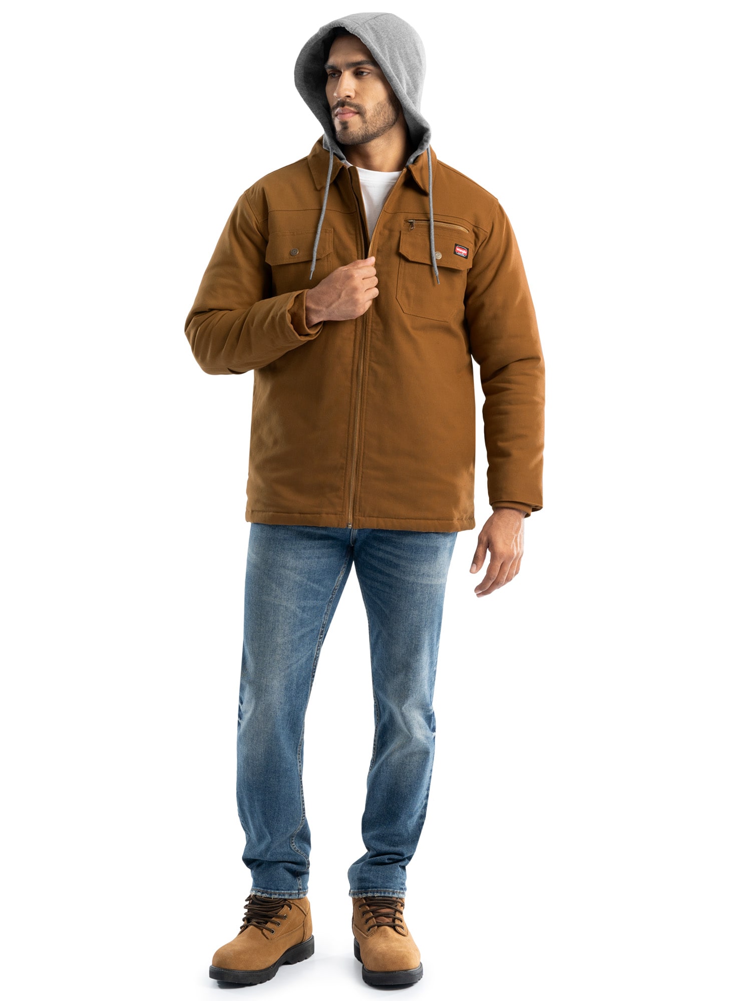 Chamarra con capucha y aislamiento de punto de pato de peso medio para hombre de Wrangler (talla extra grande) 65202-DCK-XL