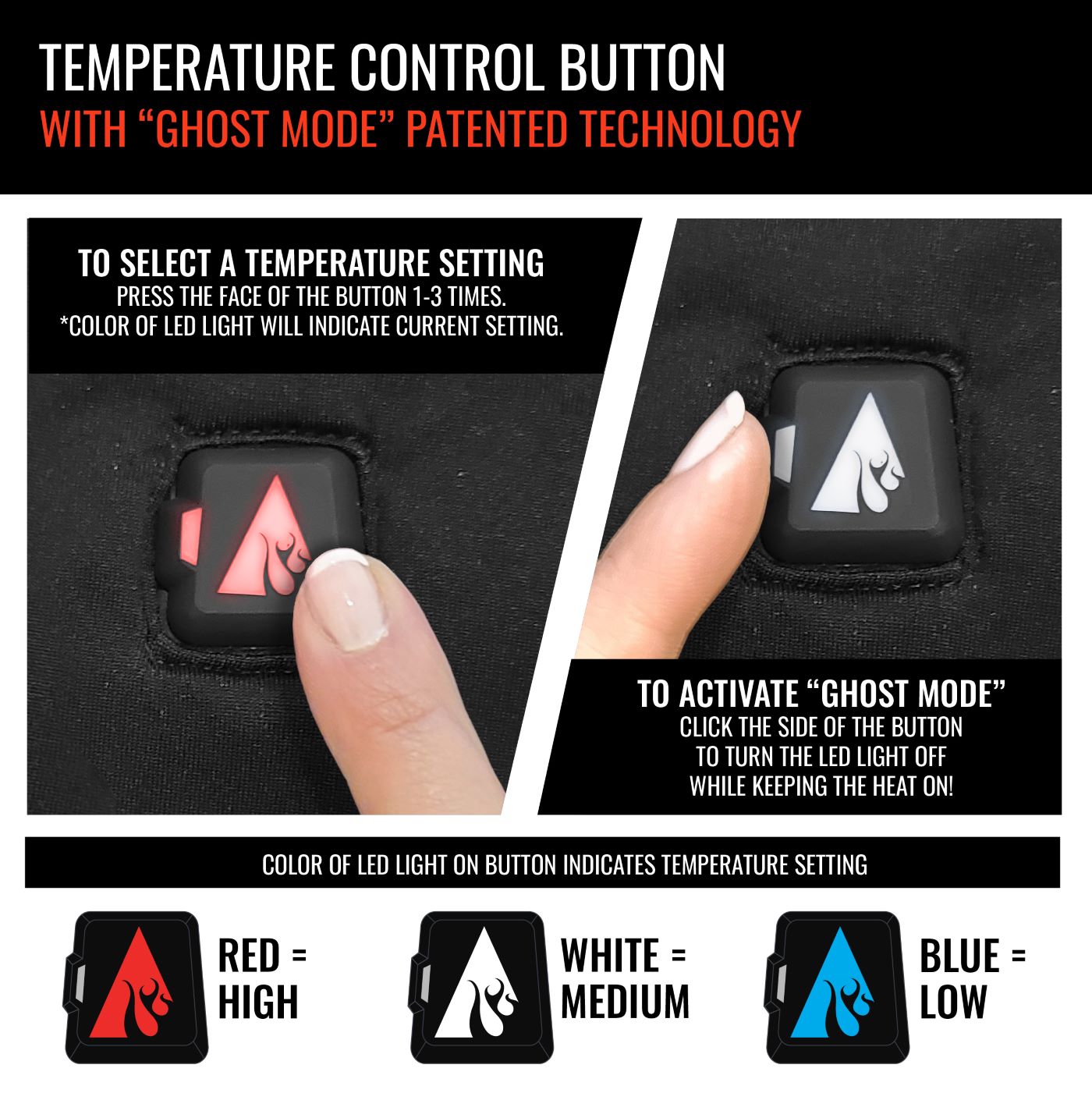 Chamarra Térmica Ligera para Hombre en Negro de ActionHeat (Talla Mediana)