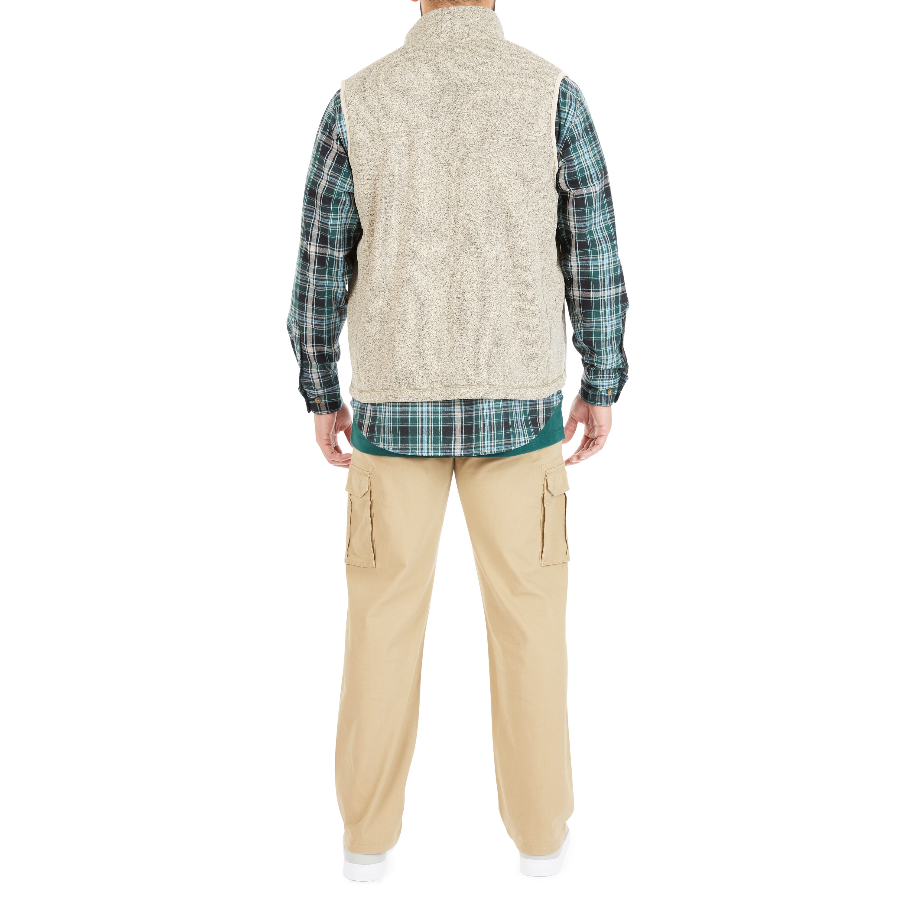 Chaleco Acolchonado de Poliéster en Tono Avena Heather para Hombre de Smith's Workwear (Grande) S4556A-OAT-L