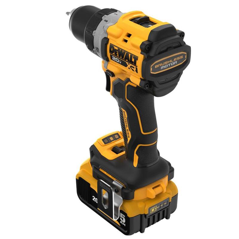 Kit taladro/destornillador compacto inalámbrico con batería de iones de litio XR de 20 voltios DEWALT y sierra circular de 6-1/2 pulgadas con batería de 5.0Ah y cargador - DCD800P1WCS565B