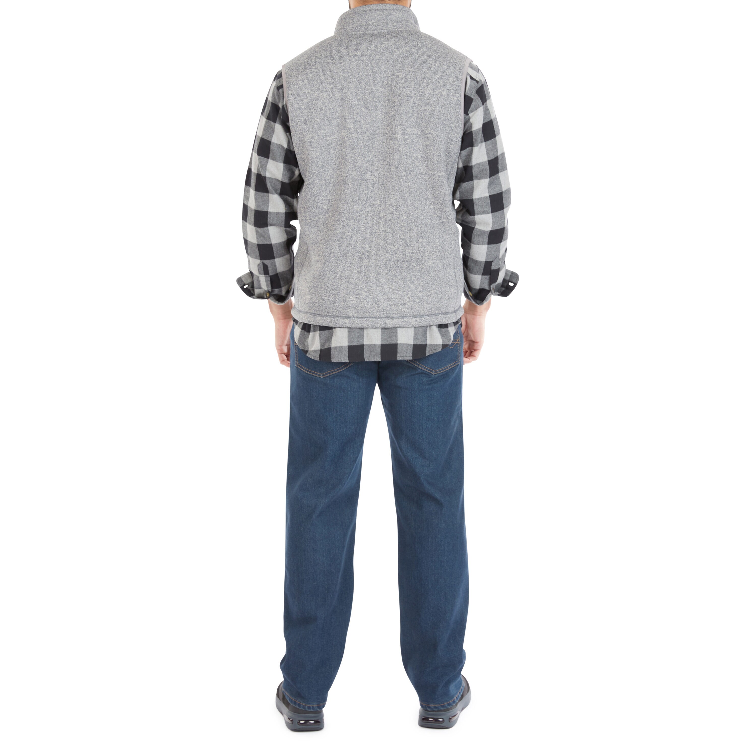 Chaleco Aislante de Poliéster Gris Jaspeado para Hombres de Smith's Workwear (Grande)