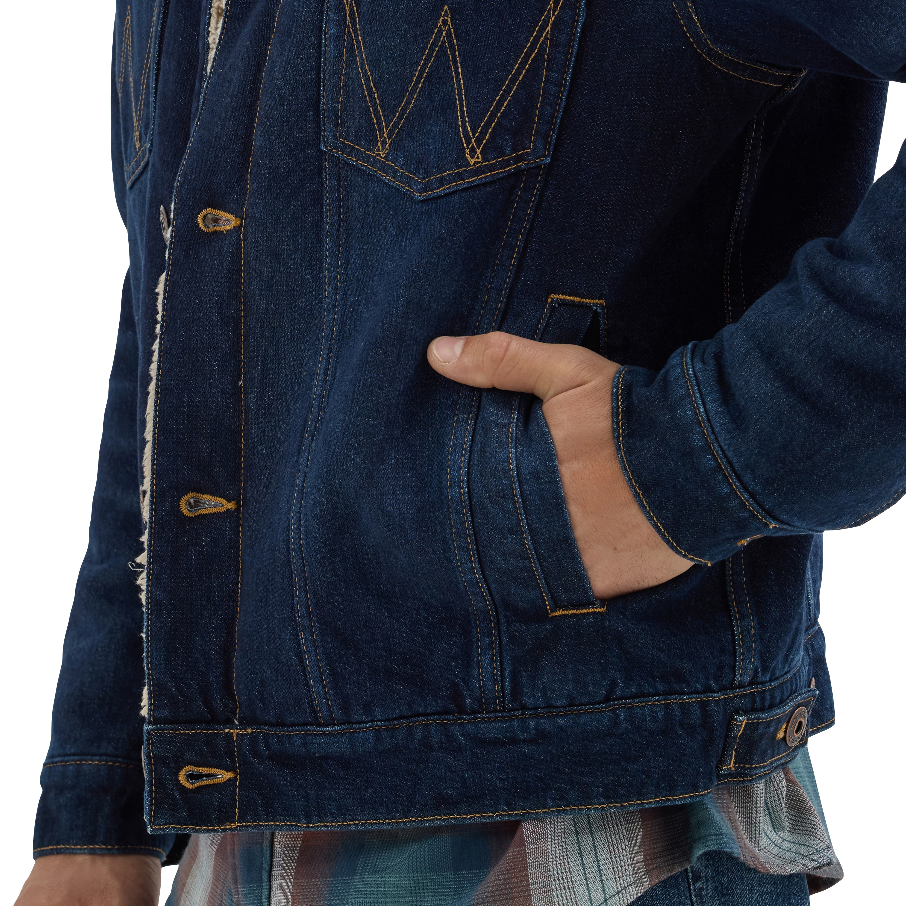 Chamarra de Trabajo de Mezclilla Pesada para Hombre de Wrangler (Talla Mediana)