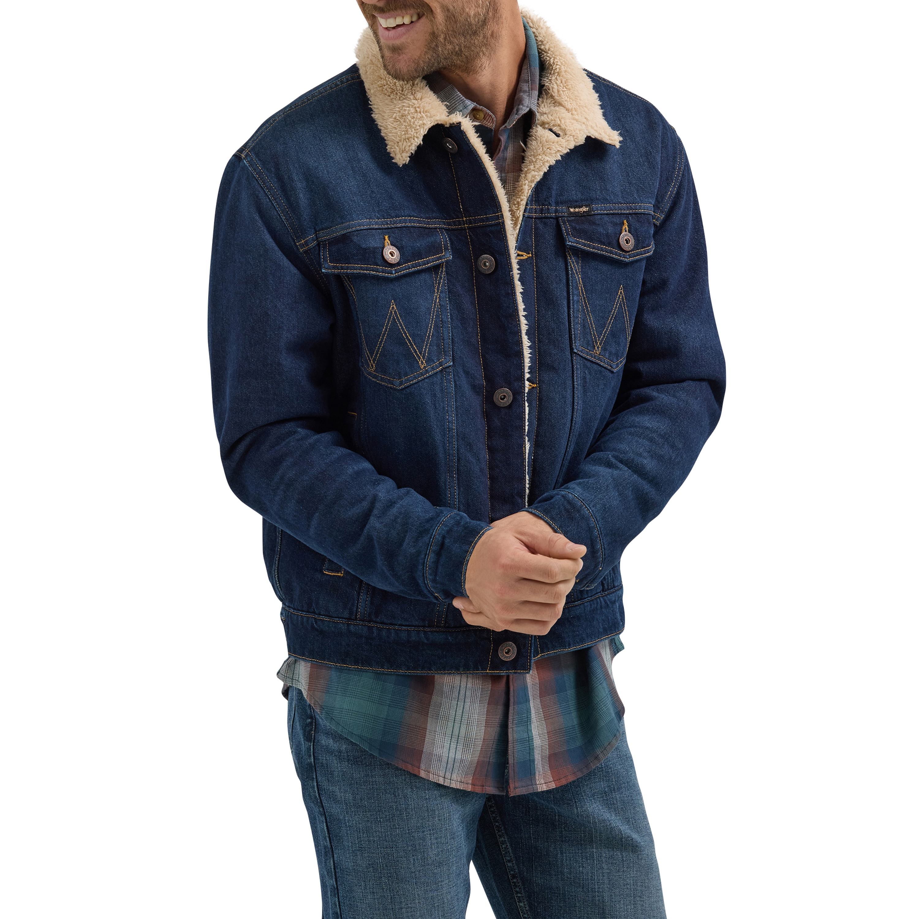 Chamarra de Trabajo de Mezclilla Pesada para Hombre de Wrangler (Talla Mediana)